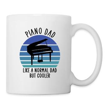 Papa piano - Mug blanc - blanc - Droite