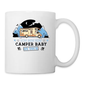 Camper Baby en tournée en camping-car - Mug blanc - blanc - Droite