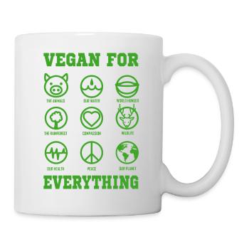 VÉGÉTARIEN Cadeau Protecteur animal pour Vegan VEGAN - Mug blanc - blanc - Droite