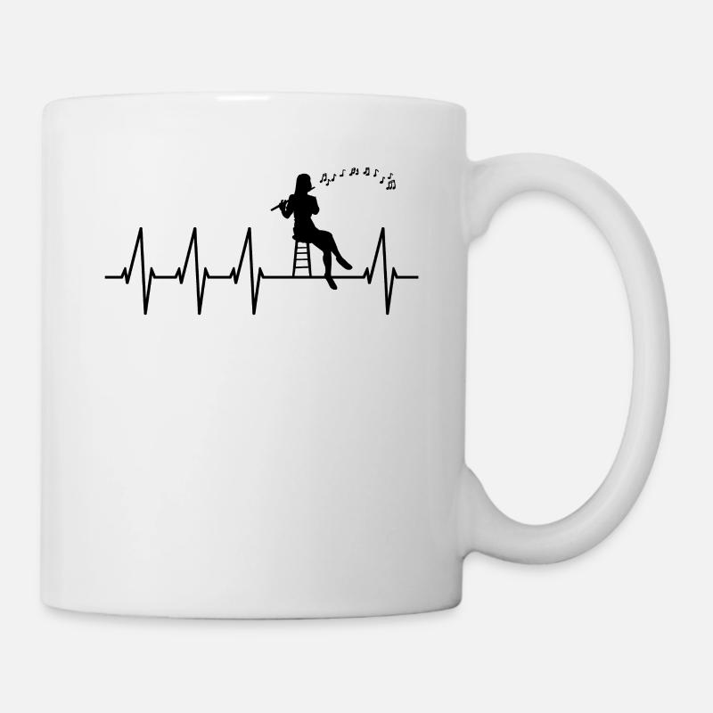 Querflöte - Tasse - Weiß