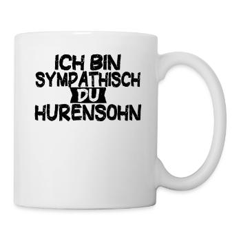 Lustige Sprüche Beleidigungen witzige Sprüche - Tasse - Weiß - Rechts
