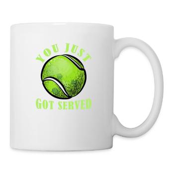 You Just Got Served Tennis Funny Tennis Gift Tee - Mug - white - Right