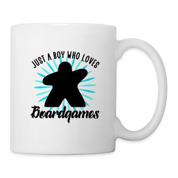 just a boy who loves boardgames - Mug blanc - blanc - Droite