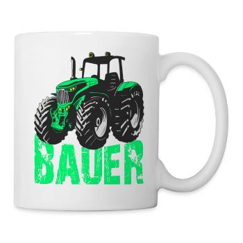 Bauer - Tasse - Weiß - Rechts