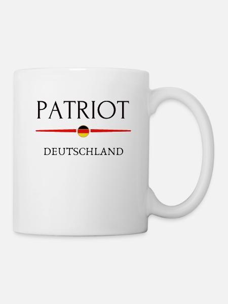 Patriot /Deutschland /Flagge /Heimat /Statement - Tasse - Weiß