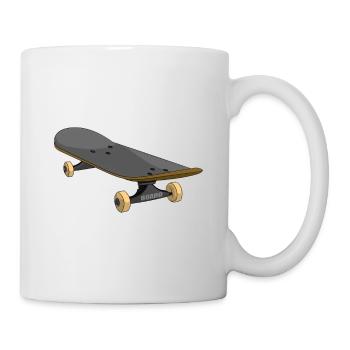 Skateboard skater skate skateboarding skate board - Mug - white - Right