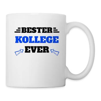Bester Kollege Geschenkidee - Tasse - Weiß - Rechts