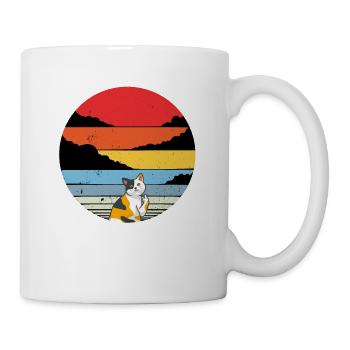 Doigts de la chatte - Mug blanc - blanc - Droite
