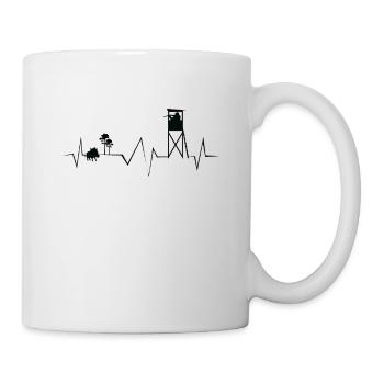 High hunting heartbeat - Hunter Keiler - Mug - white - Right