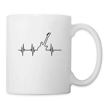 Guitar heartbeat - Mug - white - Right