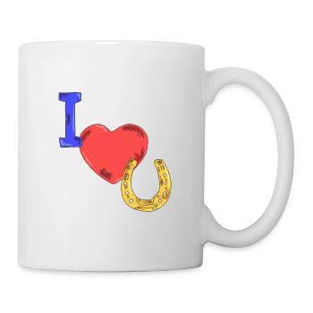 Idée cadeau chevaux - Mug blanc - blanc - Droite