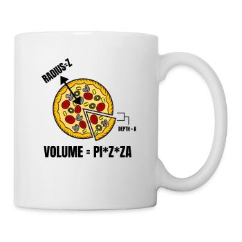 Pizza Mathe Pi Student Ingenieur Professor - Tasse - Weiß - Rechts