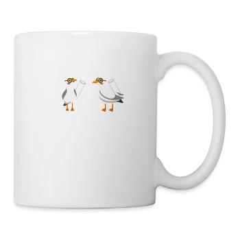 Moin Chemie Möwe Hambourg Mer du Nord Cadeau de la mer - Mug blanc - blanc - Droite
