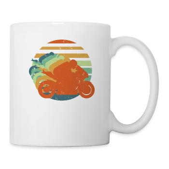 Retro Rider - Super cadeau vintage de motocycliste - Mug blanc - blanc - Droite