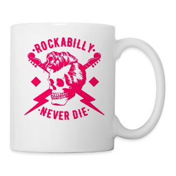 Rockabilly rock n roll music - Mug - white - Right