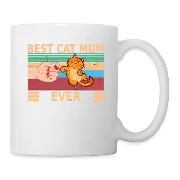 Cat Friend - Best Cat Mum Ever - Mug - white - Right