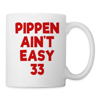 Eigentlich ist Pippen nicht einfach für alle lustiges Geschenk - Tasse - Weiß - Rechts