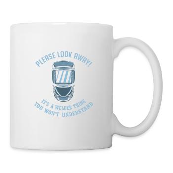 Schweißer Schweißen Geschenkidee - Tasse - Weiß - Rechts