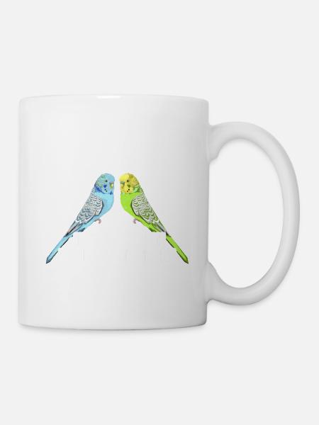 Wellensittich Vogel Wellensittichhalter Lustige Sp - Tasse - Weiß