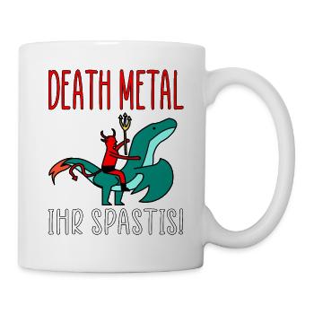death metal son diable spastis avec cadeau de dragon - Mug blanc - blanc - Droite