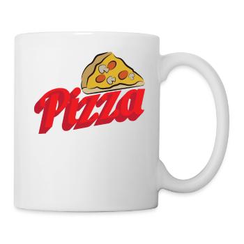 Pizza - Tasse - Weiß - Rechts