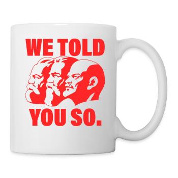 Marx, Engels et Lénine communiste Dicta - Mug blanc - blanc - Droite