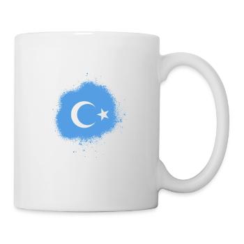 uyghur flag china freedom gift - Mug - white - Right