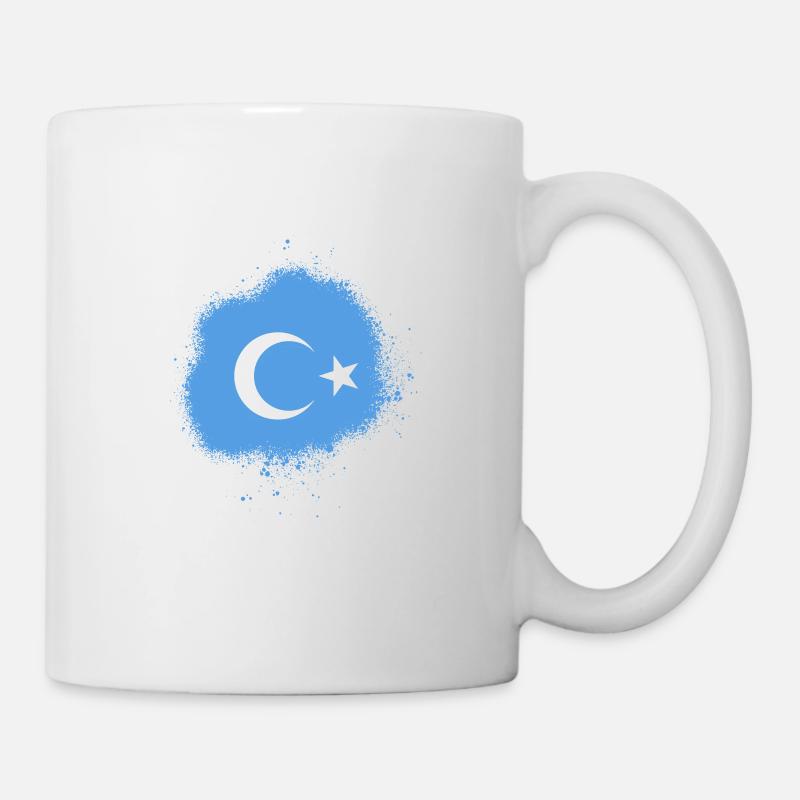 uyghur flag china freedom gift - Mug - white