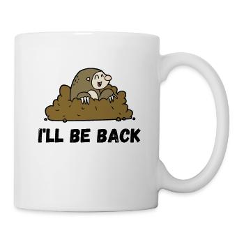 Funny mole in the garden | Mole design - Mug - white - Right