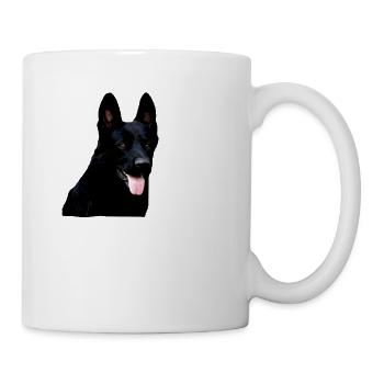 Shepherd german shepherd black dog - Mug - white - Right