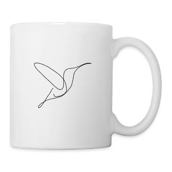 Line art bird - Mug - white - Right
