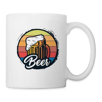 Beer Bier Bierkönig Biertrinker Bierpong Bierspiel - Tasse - Weiß - Rechts