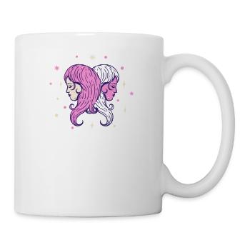Signe du zodiaque horoscope astrologie Gémeaux - Mug blanc - blanc - Droite