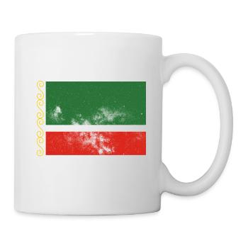 Chechnya Chechen Flag Vintage Effect - Mug - white - Right