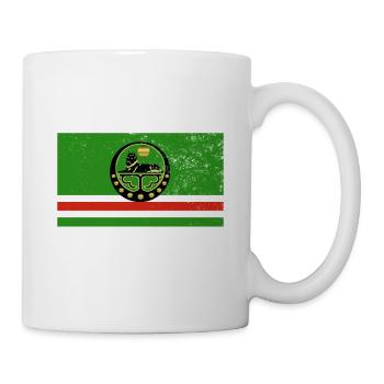 Chechnya Tschetschenische Flagge Vintage Effekt - Tasse - Weiß - Rechts