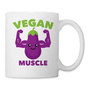 Vegan muscles - Mug - white - Right