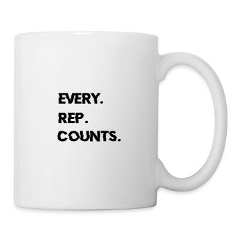 Entraînement de motivation de gym - Mug blanc - blanc - Droite