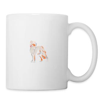 Australian Shepherd Hund Hundeliebhaber Lustige Sp - Tasse - Weiß - Rechts