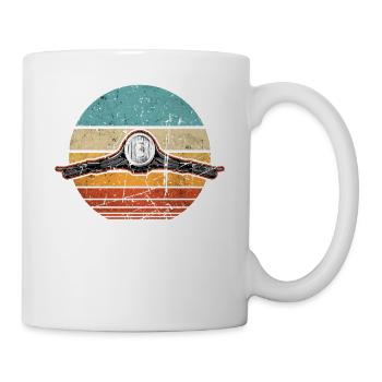 Scooter scooter motor scooter retro vintage - Mug - white - Right