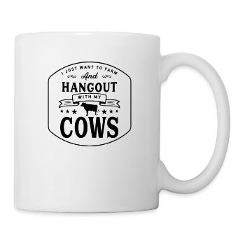 Cows beef calf cow dairy cow - Mug - white - Right
