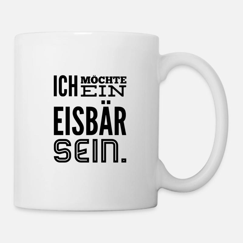 Ich möchte ein Eisbär sein, Songtext Grauzone 80er - Tasse - Weiß