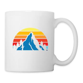 Der Weg ist das Ziel - Design für Wanderer - Tasse - Weiß - Rechts