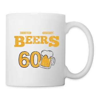 Funny 60th Birthday Cheers and Beers to 60 Years - Mug - white - Right