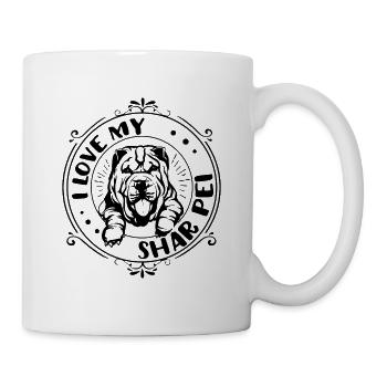 J'adore mon Shar Pei - Mug blanc - blanc - Droite