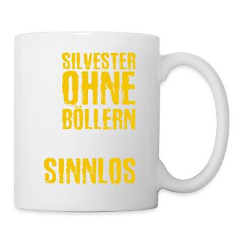 Böllern fireworks New Years Eve pyrotechnics gift - Mug - white - Right