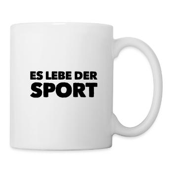 Es lebe der Sport --- Song von Reinhard Fendrich - Tasse - Weiß - Rechts