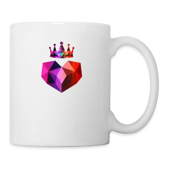 Heart Crown Love Purple Red Pink - Mug - white - Right