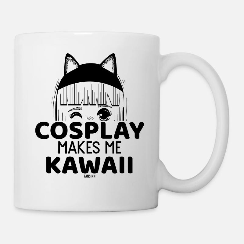 Kawaii Anime Manga Cosplay - Mug blanc - blanc