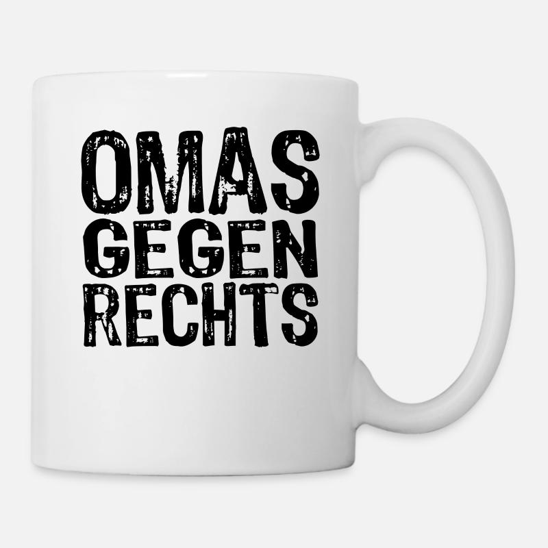 Déclaration anti-racisme et cadeau de haine - Mug blanc - blanc