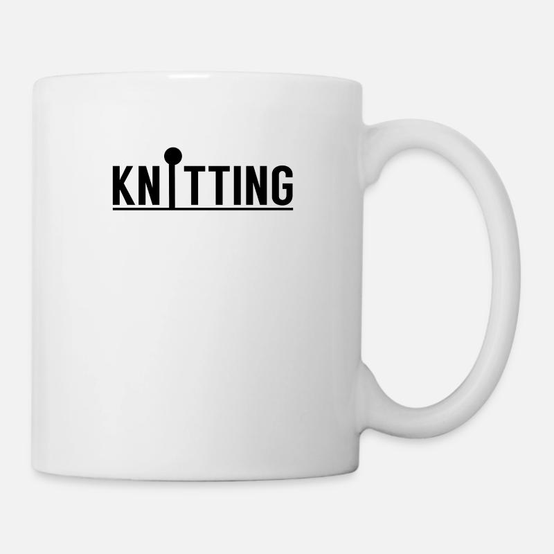 Stricken Stricker Strickerin Strick Strickerei - Tasse - Weiß
